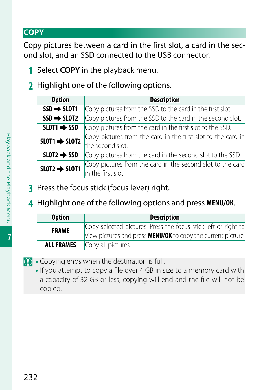 Copy | FujiFilm GFX100 II Medium Format Mirrorless Camera User Manual | Page 260 / 500