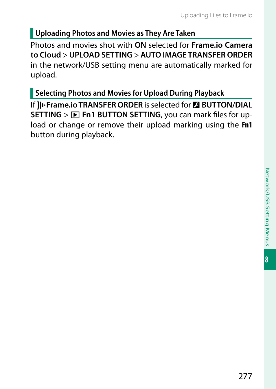 FujiFilm GFX100 II Medium Format Mirrorless Camera User Manual | Page 305 / 500