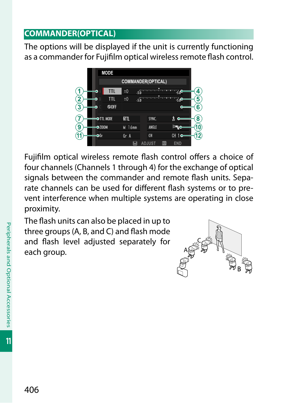 Commander(optical) | FujiFilm GFX100 II Medium Format Mirrorless Camera User Manual | Page 434 / 500