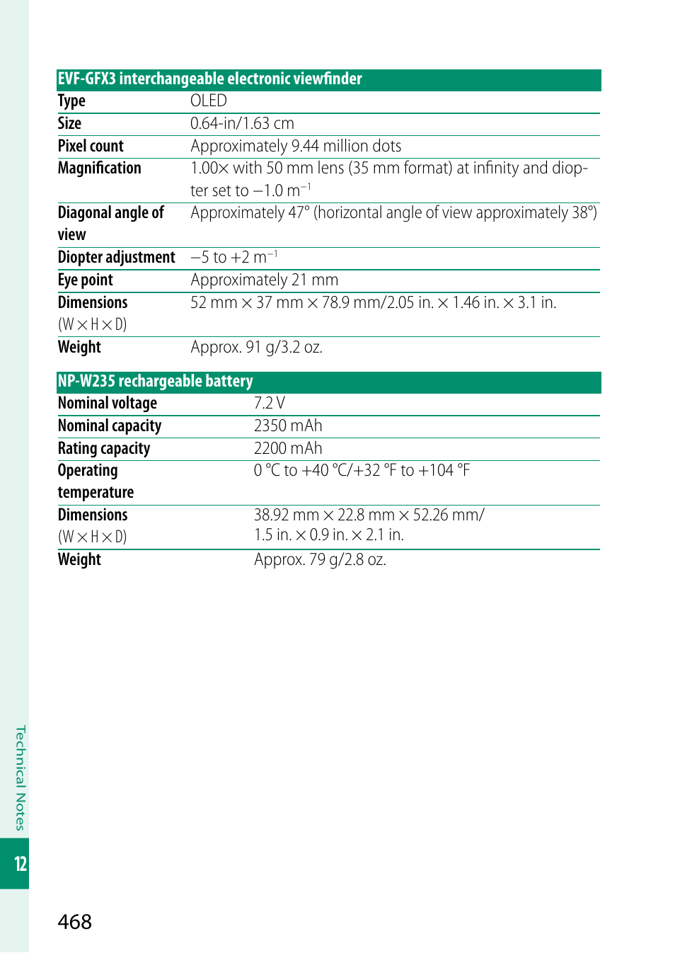 FujiFilm GFX100 II Medium Format Mirrorless Camera User Manual | Page 496 / 500