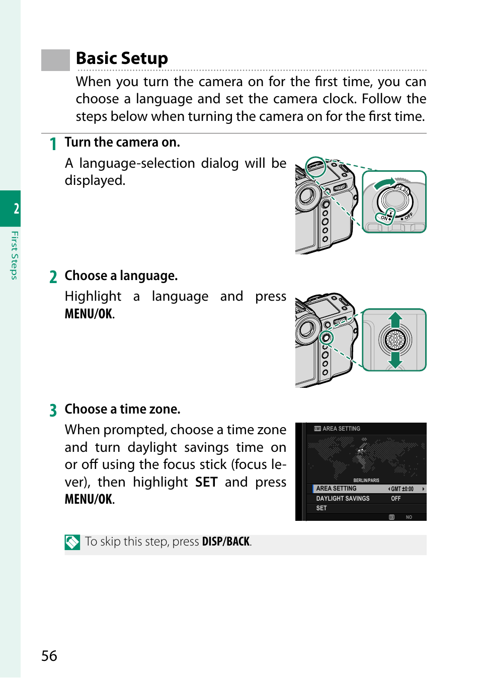 Basic setup | FujiFilm GFX100 II Medium Format Mirrorless Camera User Manual | Page 84 / 500