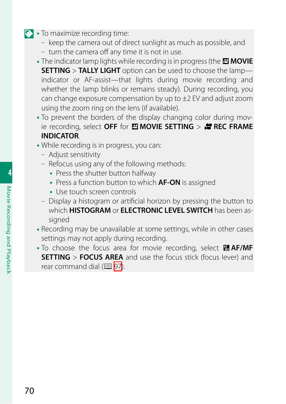 FujiFilm GFX100 II Medium Format Mirrorless Camera User Manual | Page 98 / 500