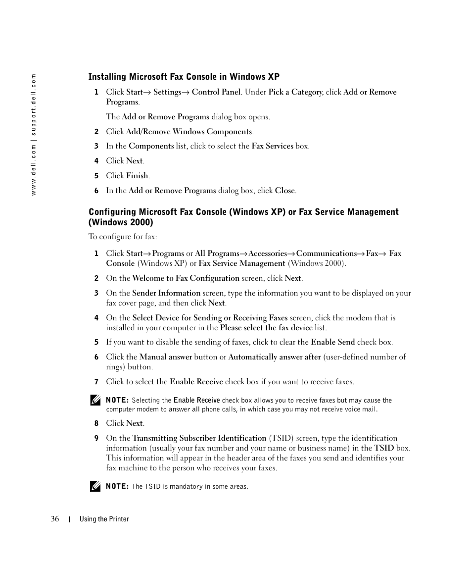 Dell 924 User Manual | Page 36 / 94