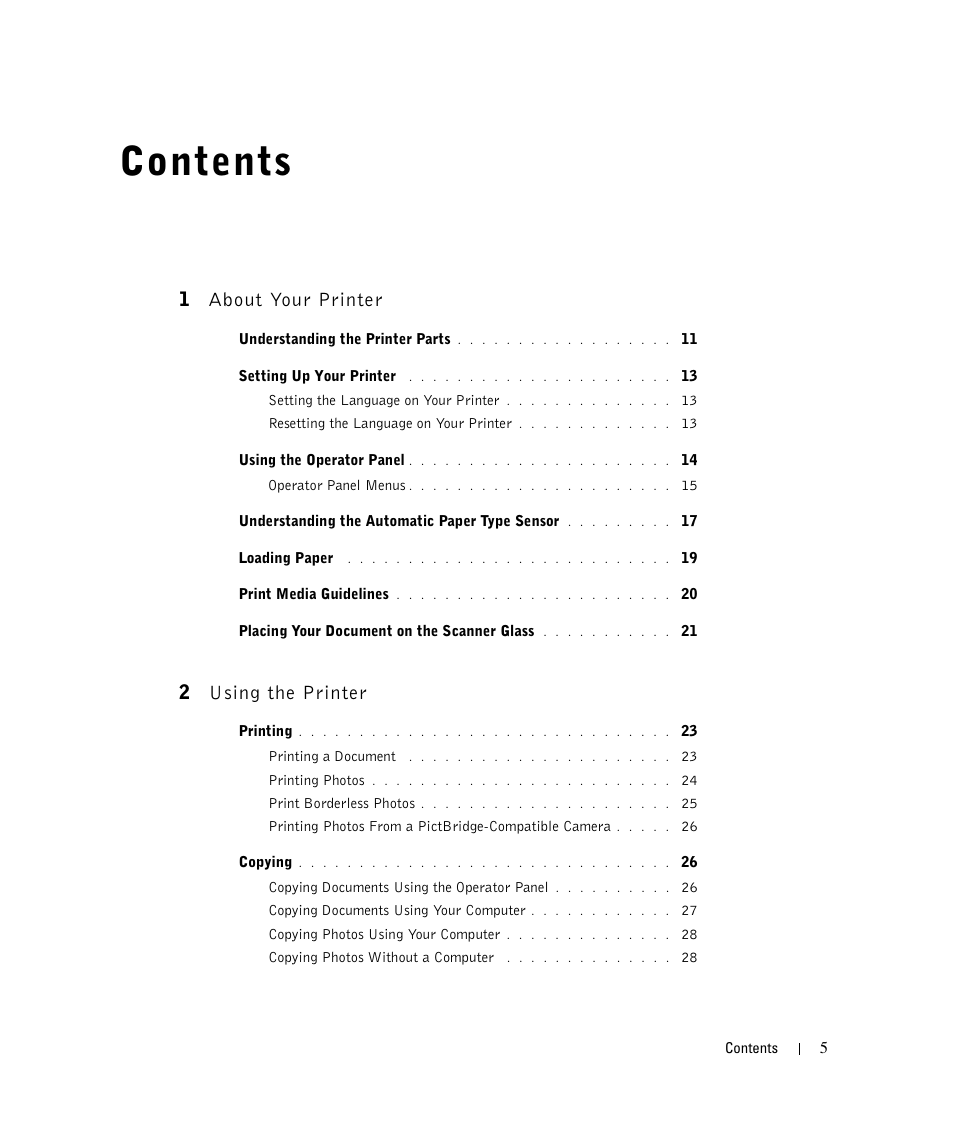 Dell 924 User Manual | Page 5 / 94