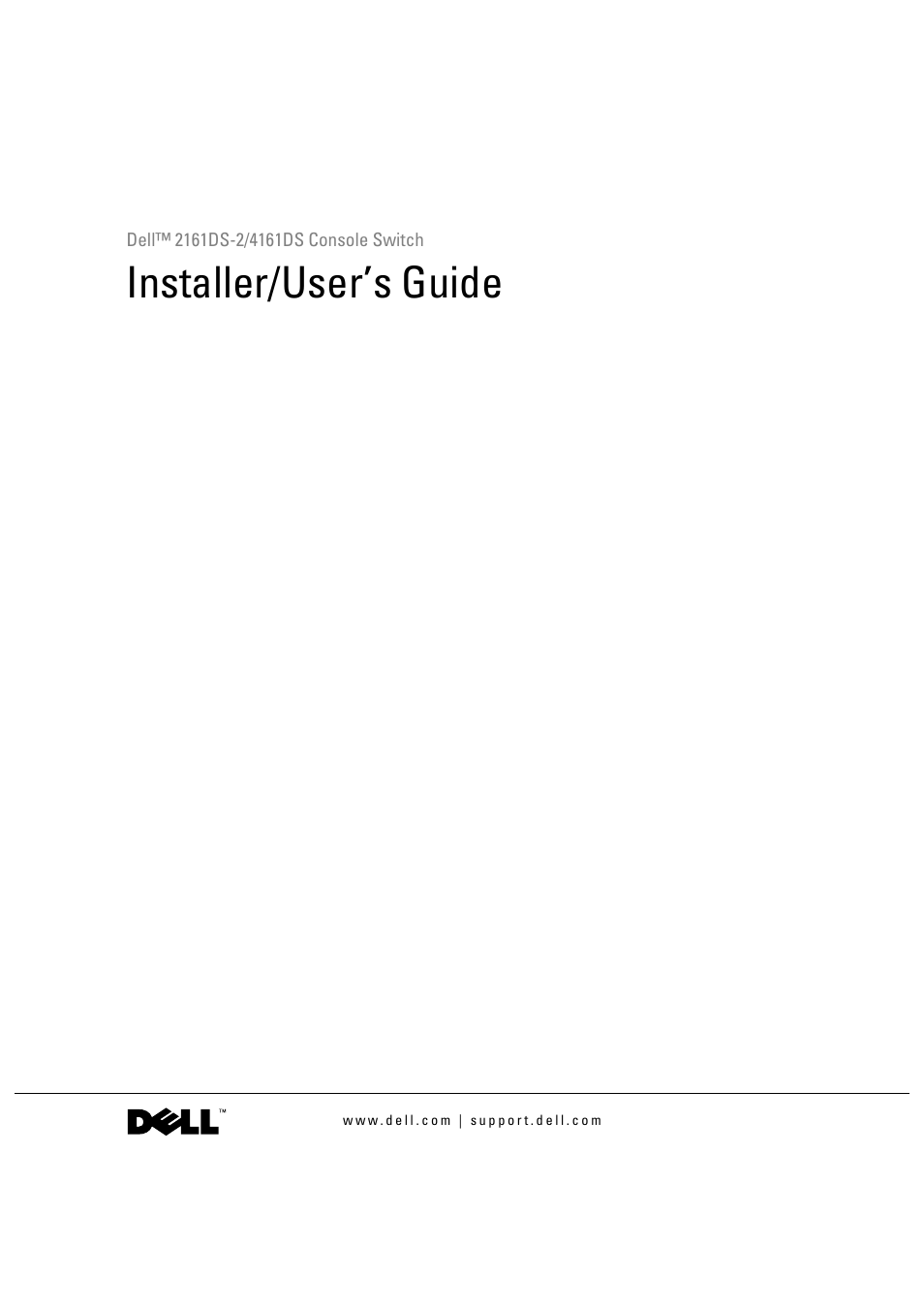 Dell 4161DS User Manual | 56 pages