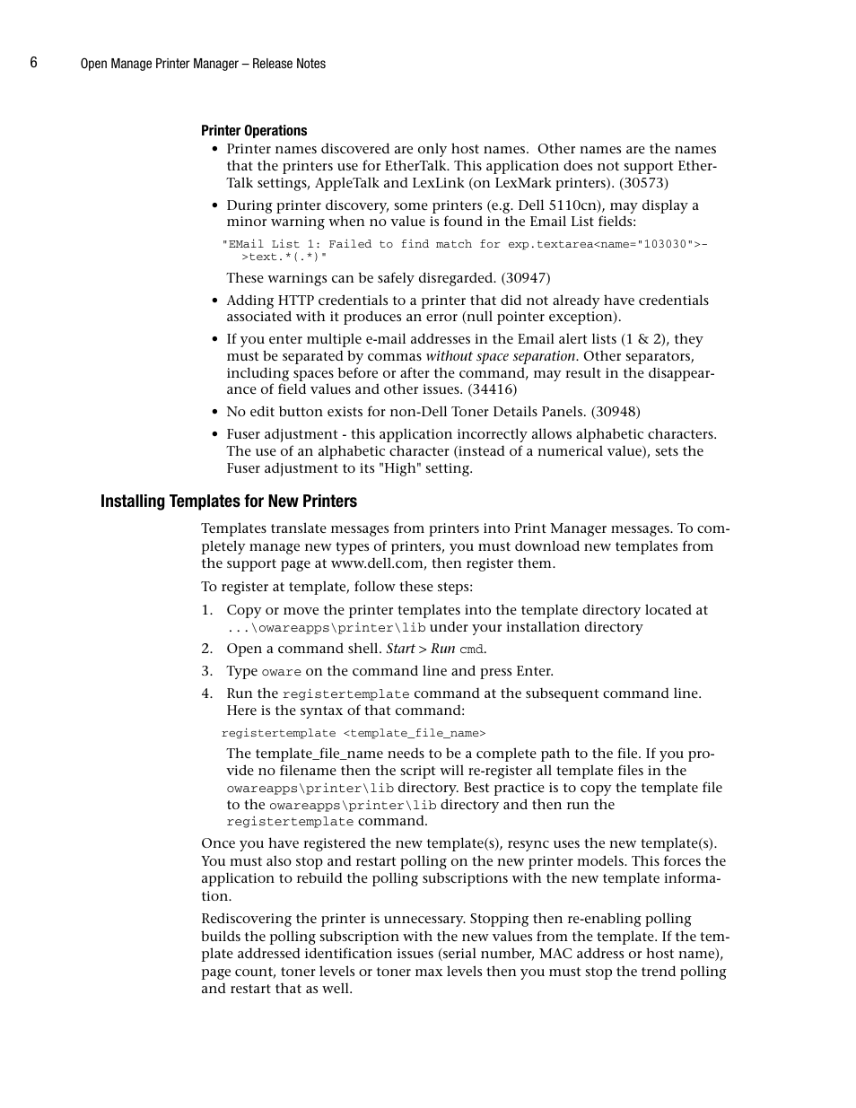 Installing templates for new printers | Dell 2335DN User Manual | Page 6 / 8