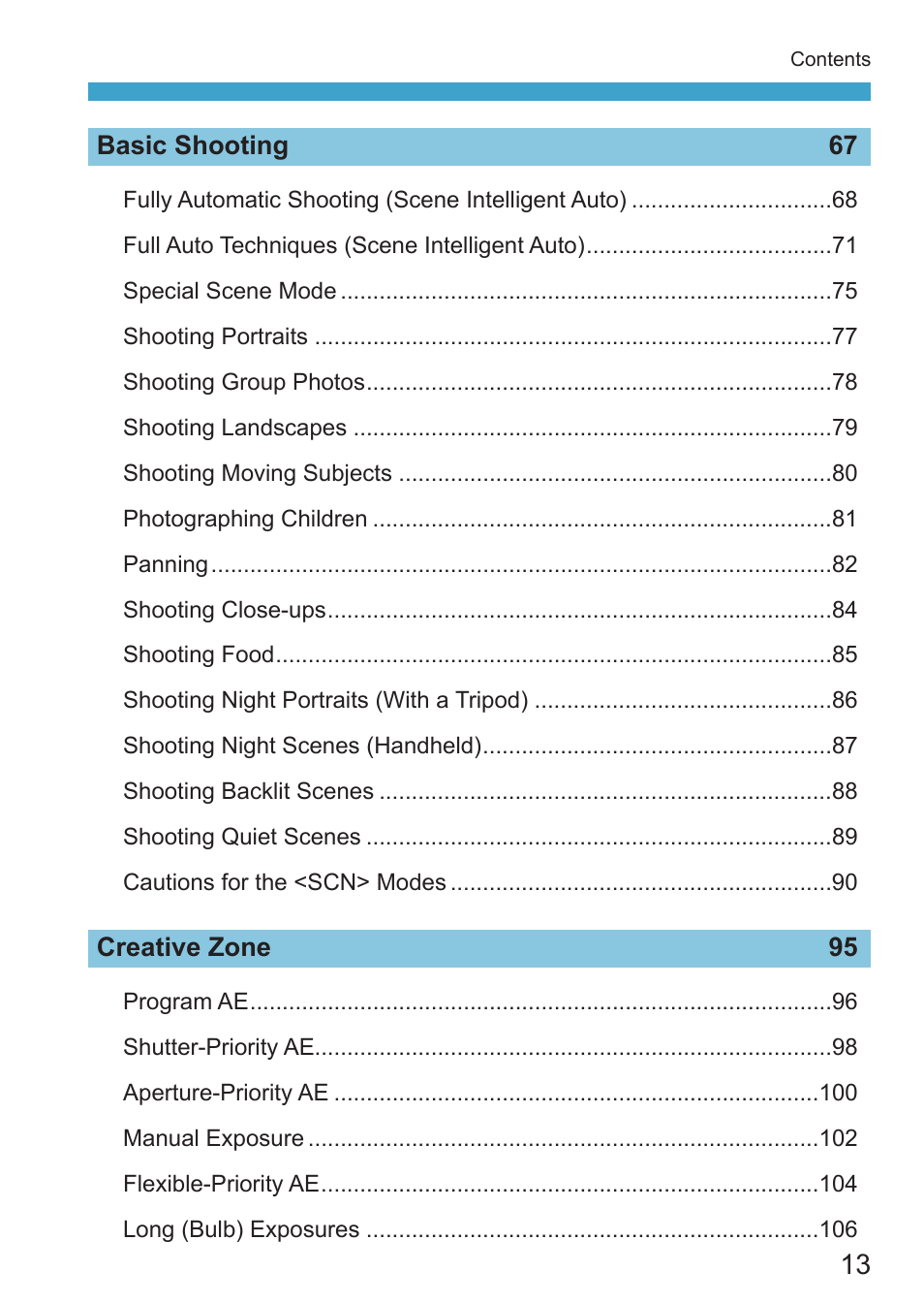 Canon EOS RP Mirrorless Camera User Manual | Page 13 / 612