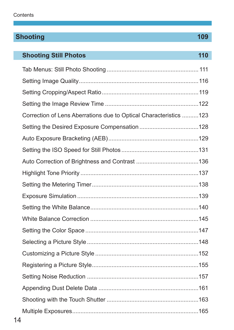 Canon EOS RP Mirrorless Camera User Manual | Page 14 / 612