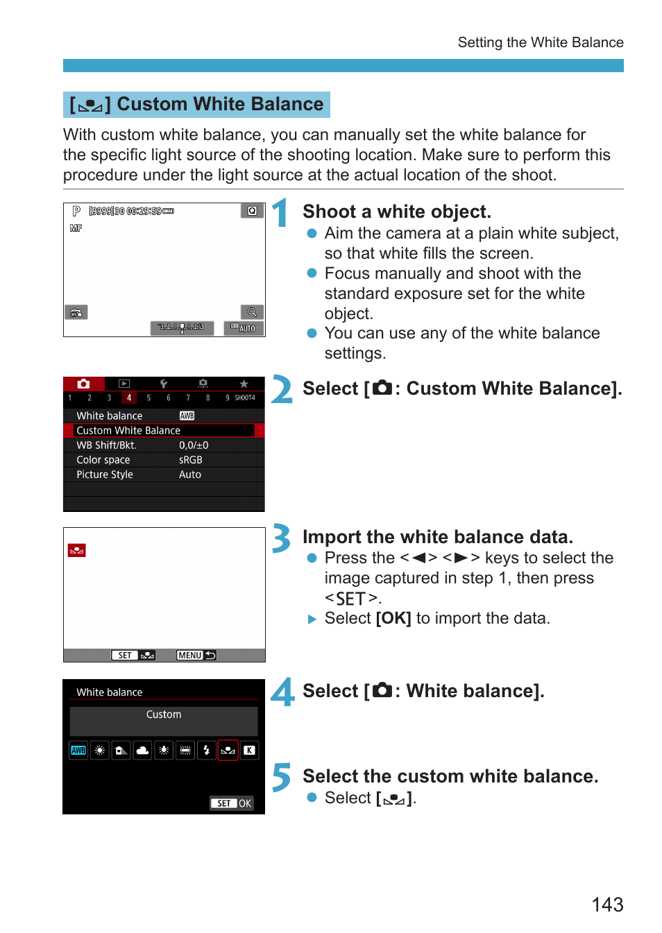 Custom | Canon EOS RP Mirrorless Camera User Manual | Page 143 / 612