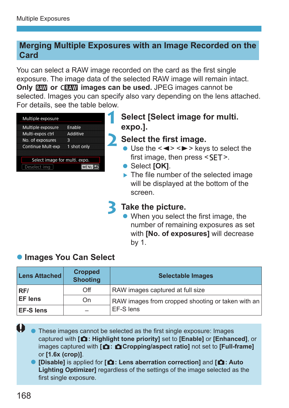Canon EOS RP Mirrorless Camera User Manual | Page 168 / 612
