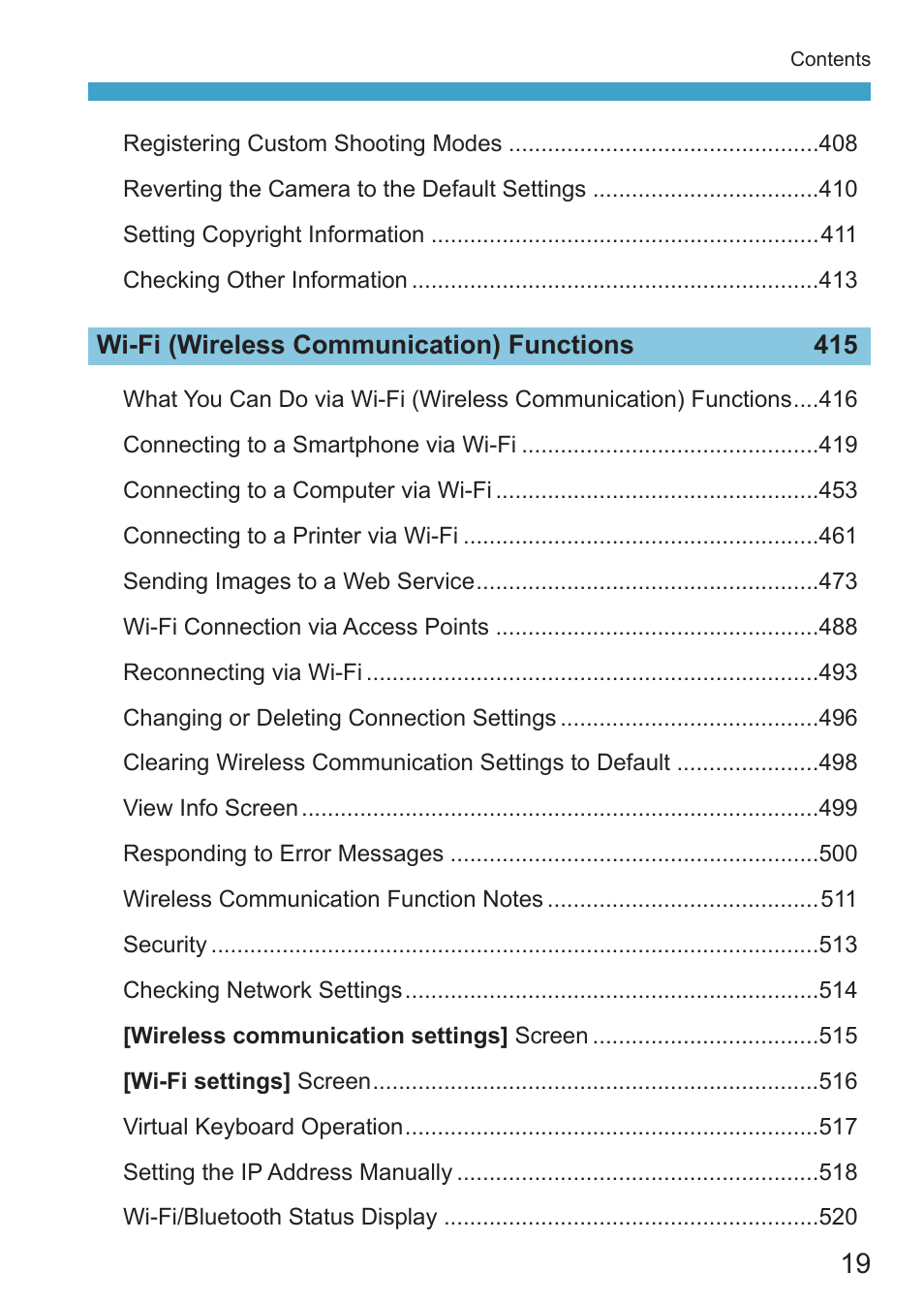 Canon EOS RP Mirrorless Camera User Manual | Page 19 / 612