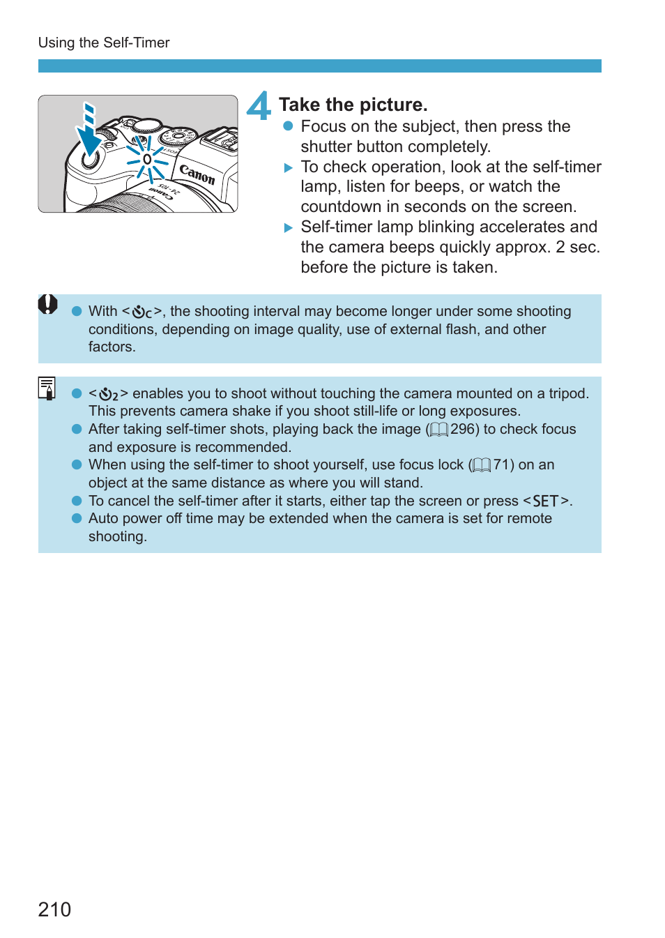 Take the picture | Canon EOS RP Mirrorless Camera User Manual | Page 210 / 612