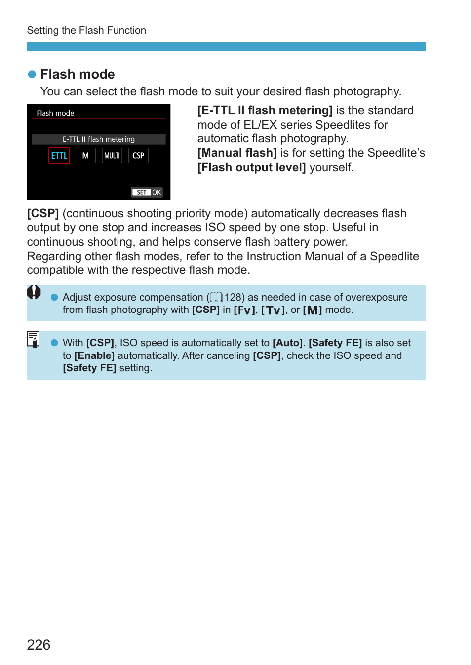 Z flash mode | Canon EOS RP Mirrorless Camera User Manual | Page 226 / 612