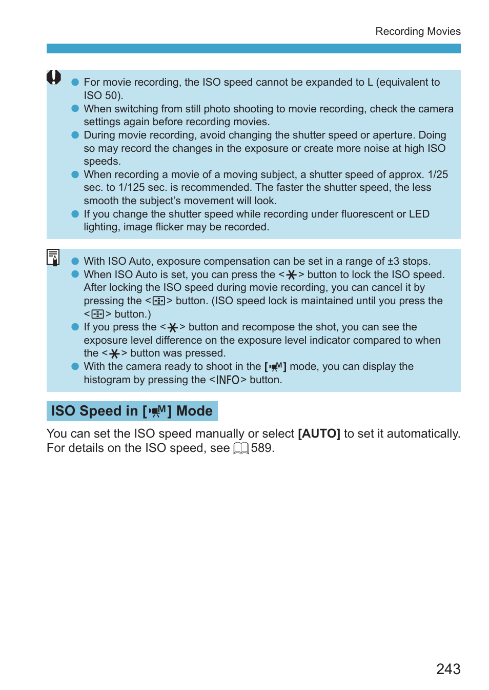 Iso speed in [ m ] mode | Canon EOS RP Mirrorless Camera User Manual | Page 243 / 612