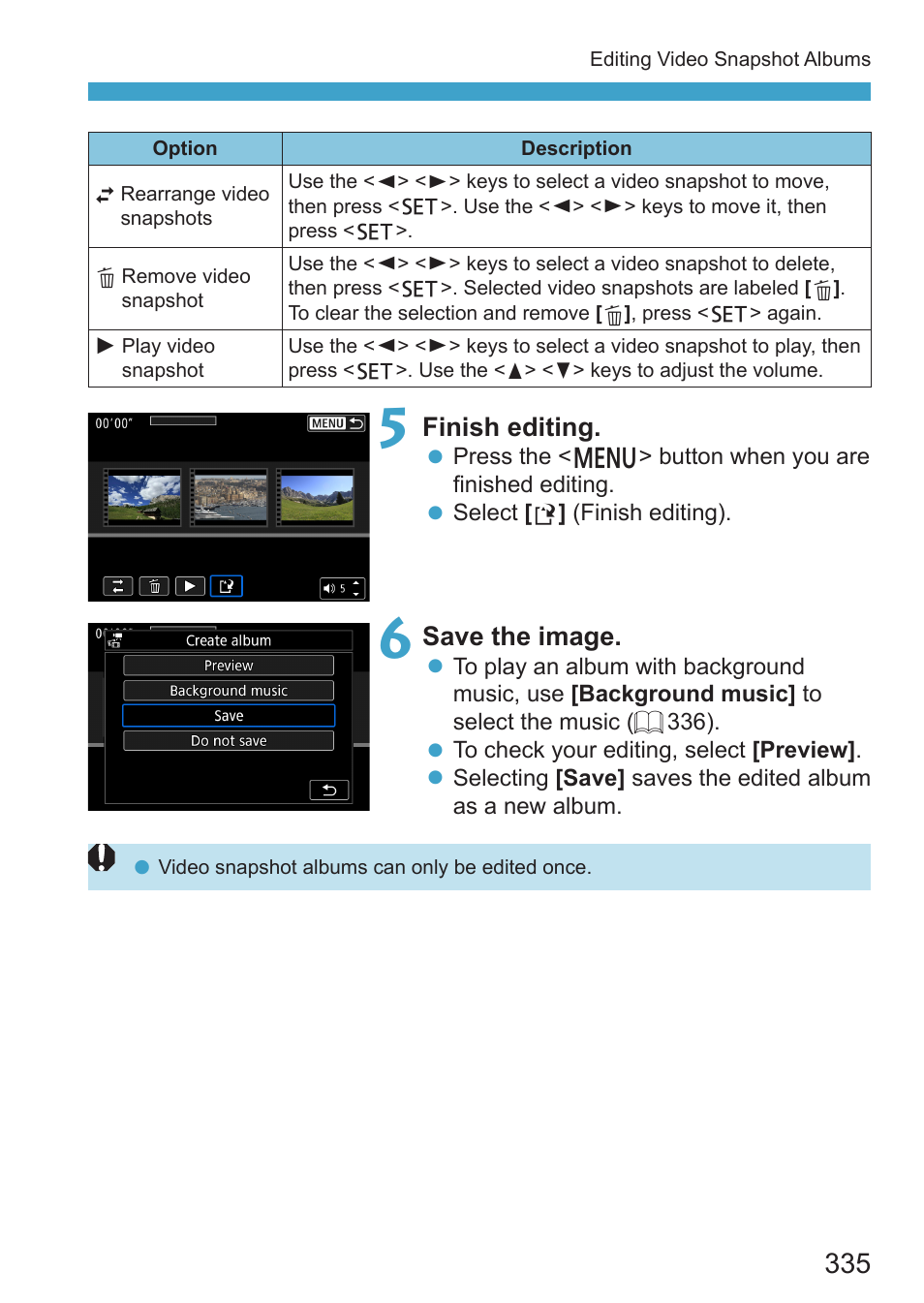 Finish editing, Save the image | Canon EOS RP Mirrorless Camera User Manual | Page 335 / 612