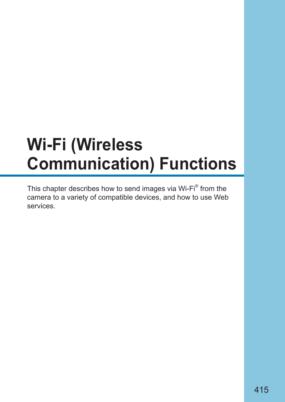 Wi-fi (wireless communication) functions | Canon EOS RP Mirrorless Camera User Manual | Page 415 / 612