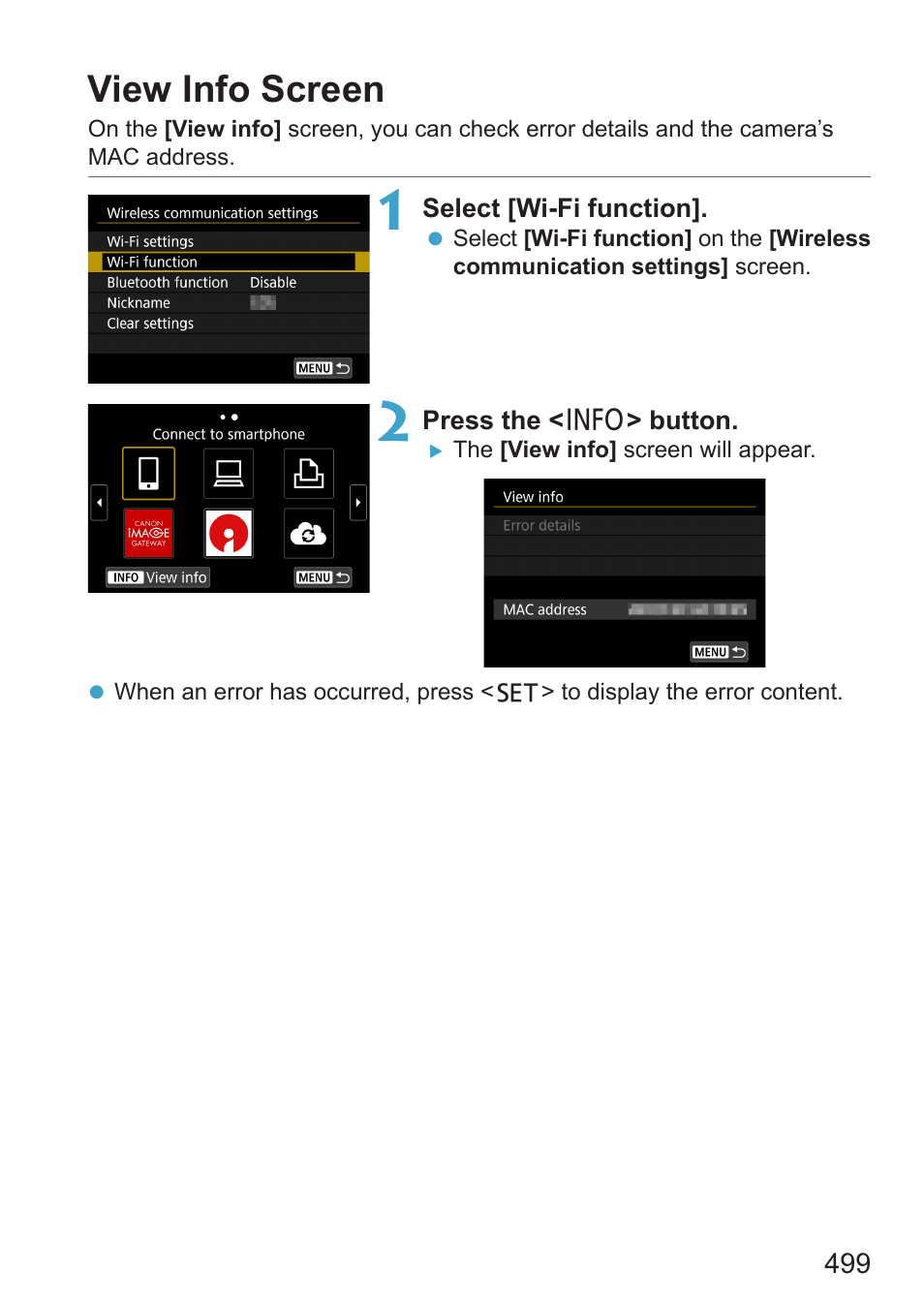 View info screen | Canon EOS RP Mirrorless Camera User Manual | Page 499 / 612