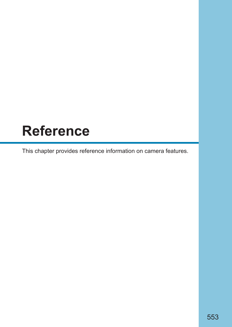 Reference, Reference 553 | Canon EOS RP Mirrorless Camera User Manual | Page 553 / 612