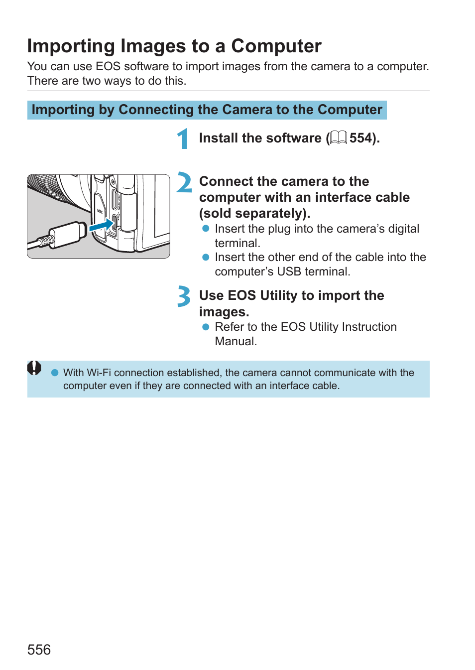 Importing images to a computer | Canon EOS RP Mirrorless Camera User Manual | Page 556 / 612