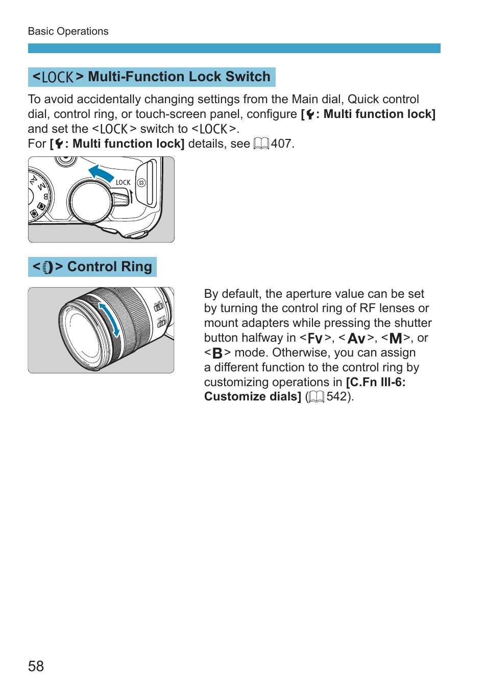 Canon EOS RP Mirrorless Camera User Manual | Page 58 / 612