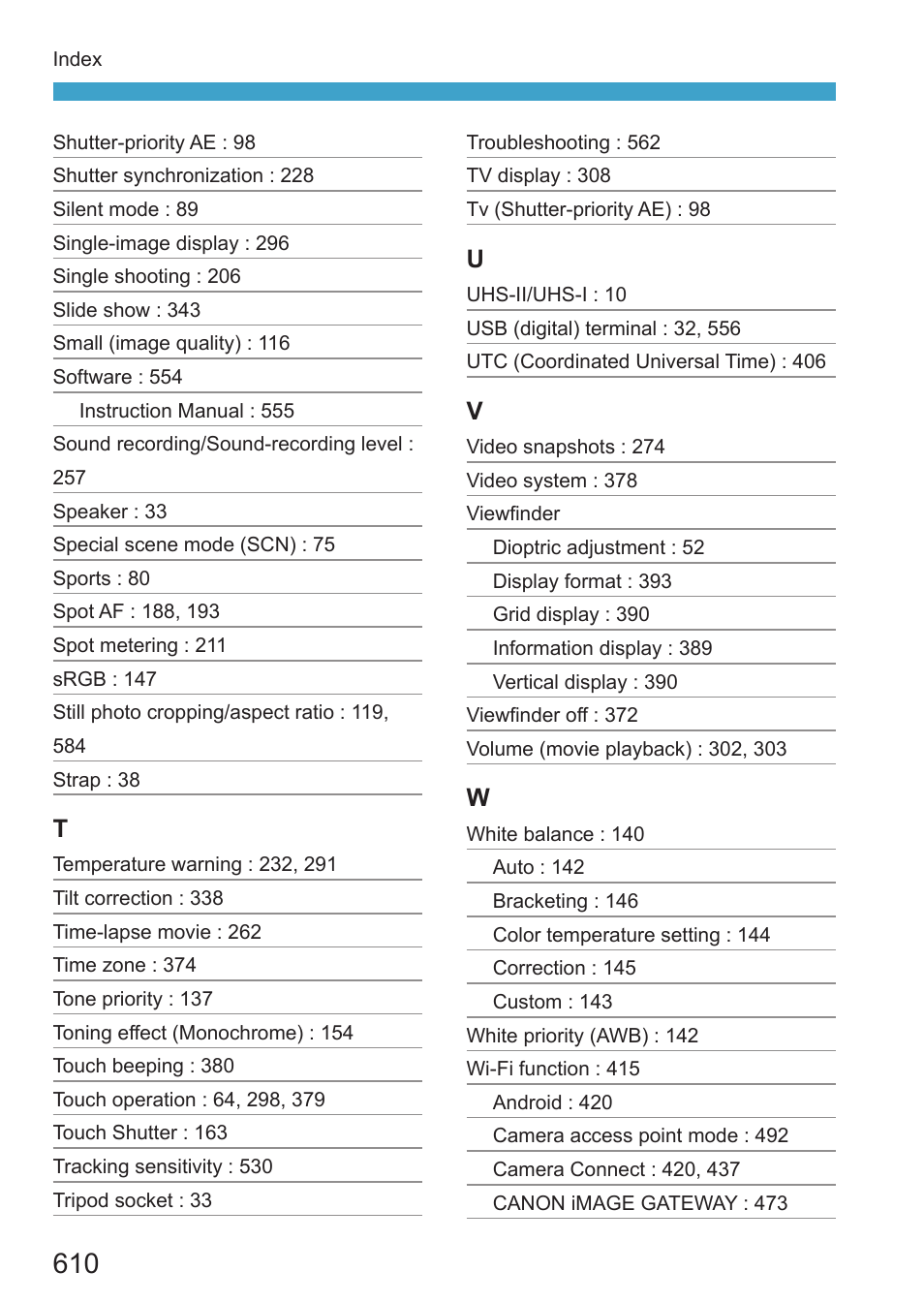 Canon EOS RP Mirrorless Camera User Manual | Page 610 / 612