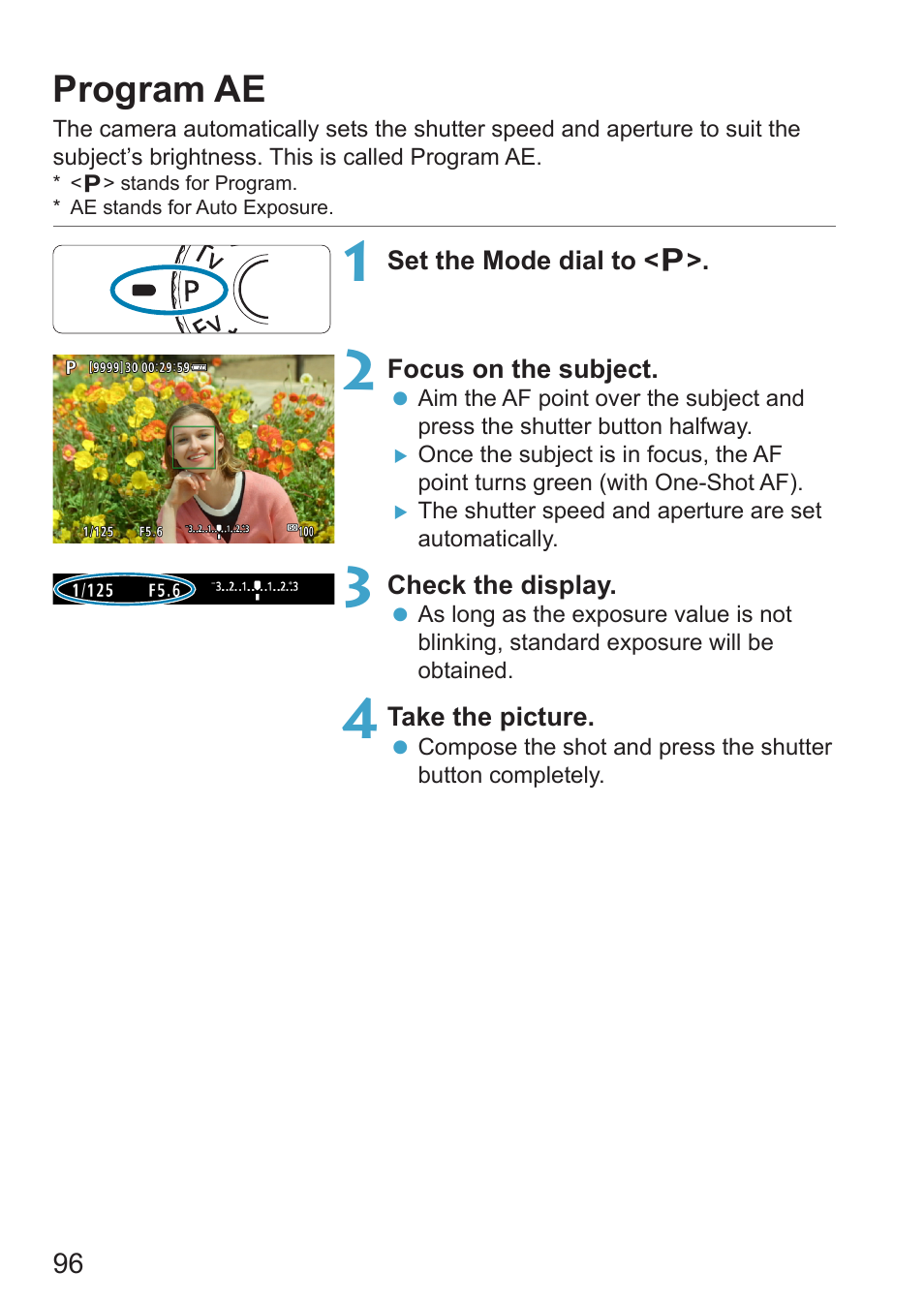 Program ae | Canon EOS RP Mirrorless Camera User Manual | Page 96 / 612