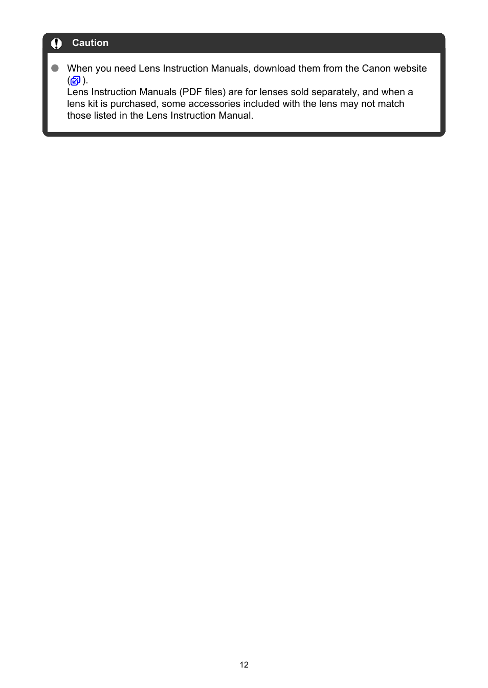 Canon EOS R50 Mirrorless Camera (White) User Manual | Page 12 / 810