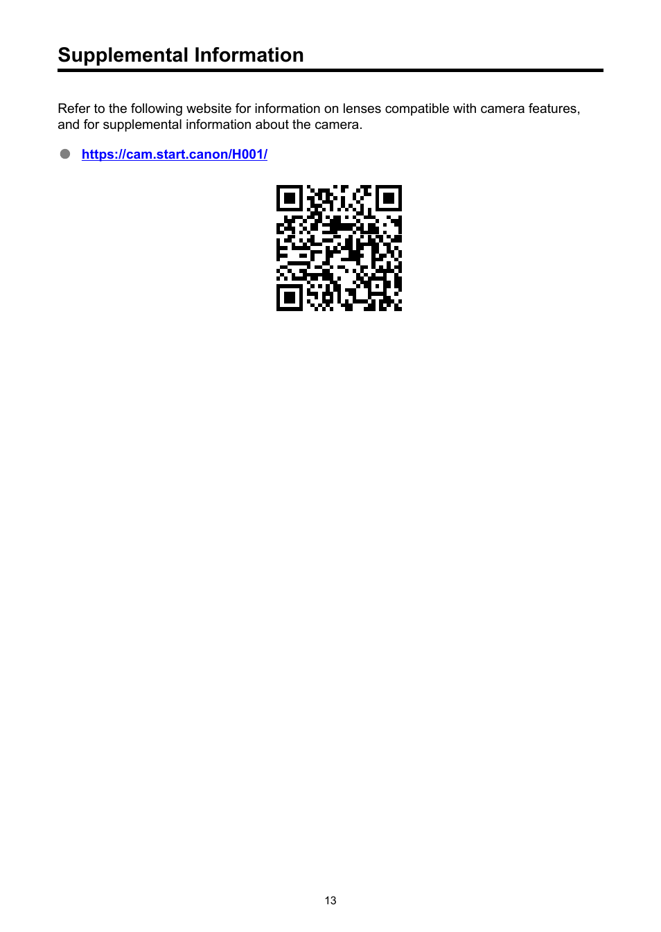 Supplemental information | Canon EOS R50 Mirrorless Camera (White) User Manual | Page 13 / 810