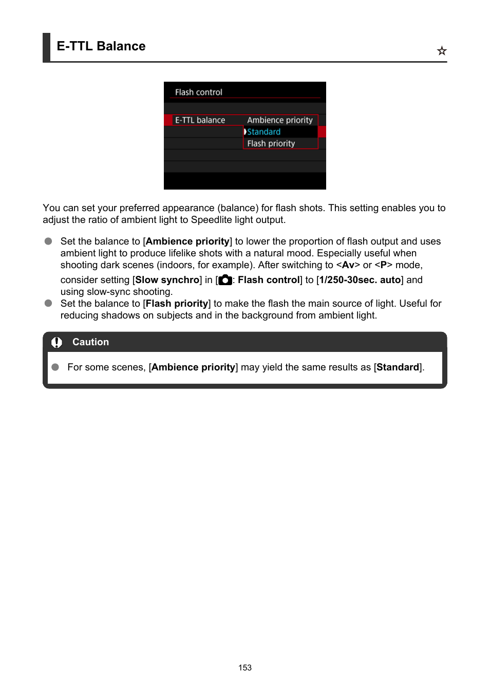 E-ttl balance | Canon EOS R50 Mirrorless Camera (White) User Manual | Page 153 / 810