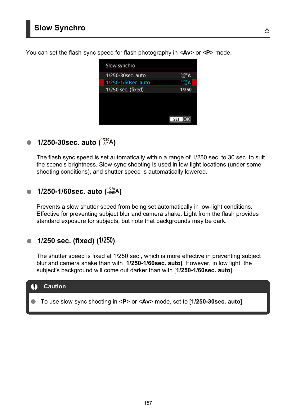 Slow synchro | Canon EOS R50 Mirrorless Camera (White) User Manual | Page 157 / 810