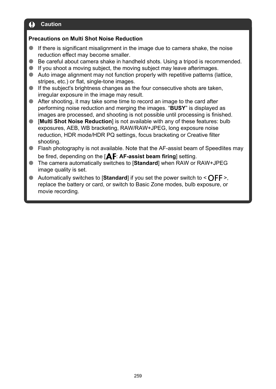 Canon EOS R50 Mirrorless Camera (White) User Manual | Page 259 / 810