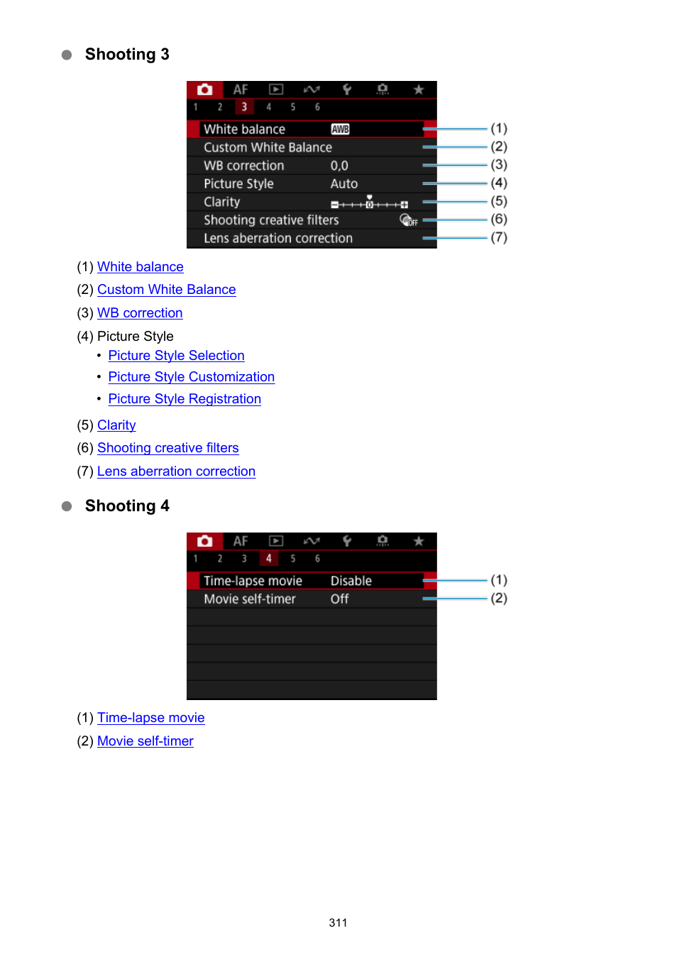 Canon EOS R50 Mirrorless Camera (White) User Manual | Page 311 / 810