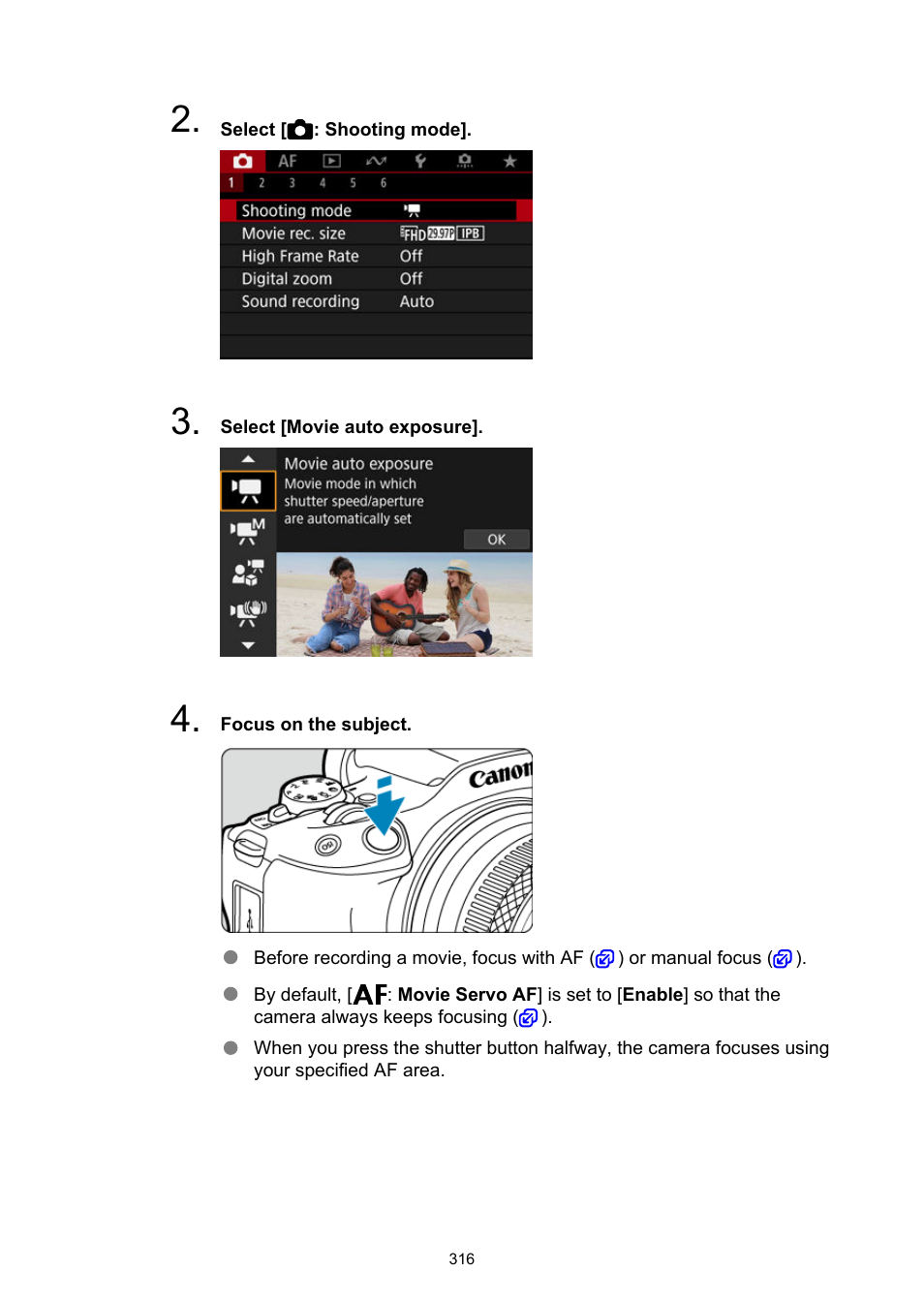 Canon EOS R50 Mirrorless Camera (White) User Manual | Page 316 / 810