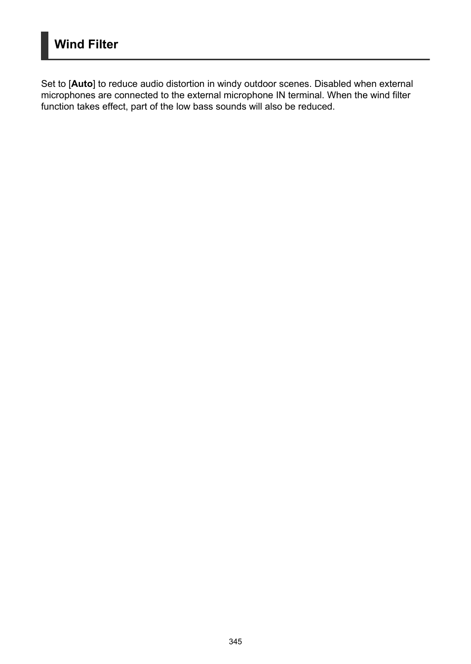 Wind filter | Canon EOS R50 Mirrorless Camera (White) User Manual | Page 345 / 810