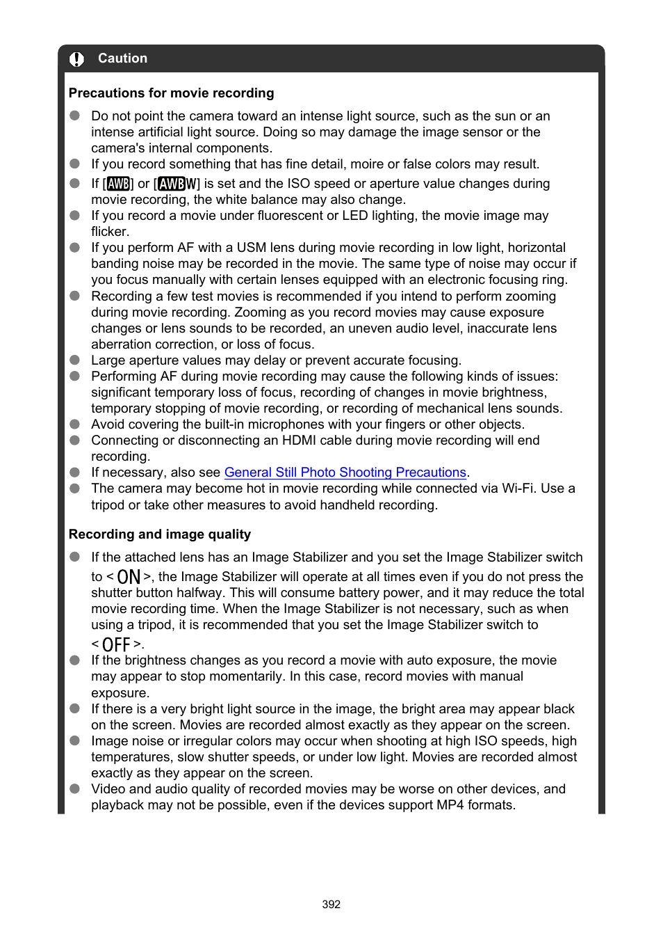 Canon EOS R50 Mirrorless Camera (White) User Manual | Page 392 / 810