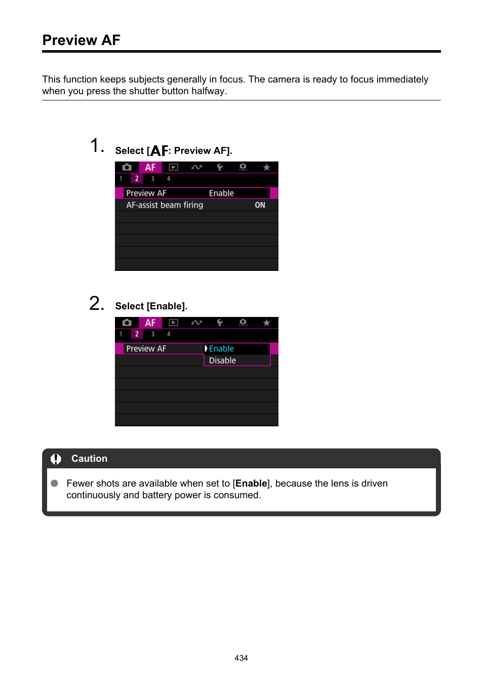 Preview af | Canon EOS R50 Mirrorless Camera (White) User Manual | Page 434 / 810