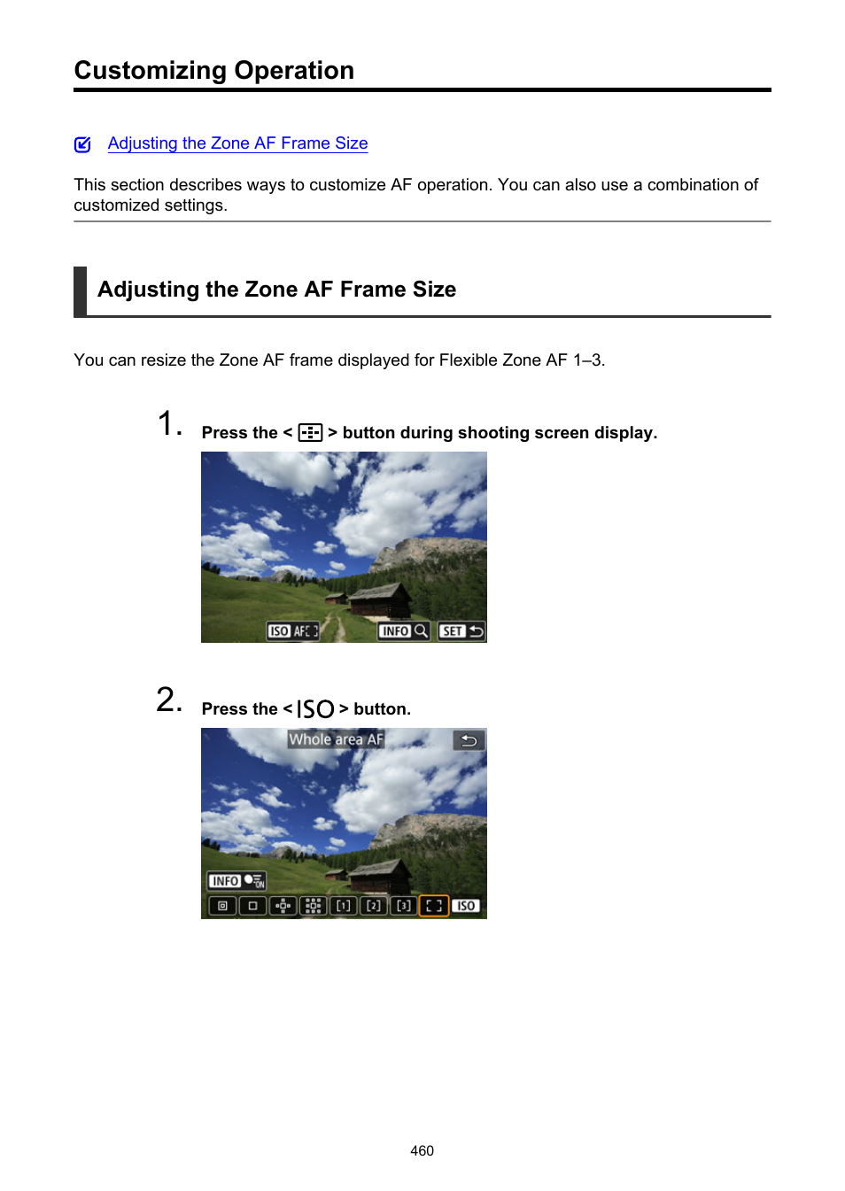 Customizing operation | Canon EOS R50 Mirrorless Camera (White) User Manual | Page 460 / 810
