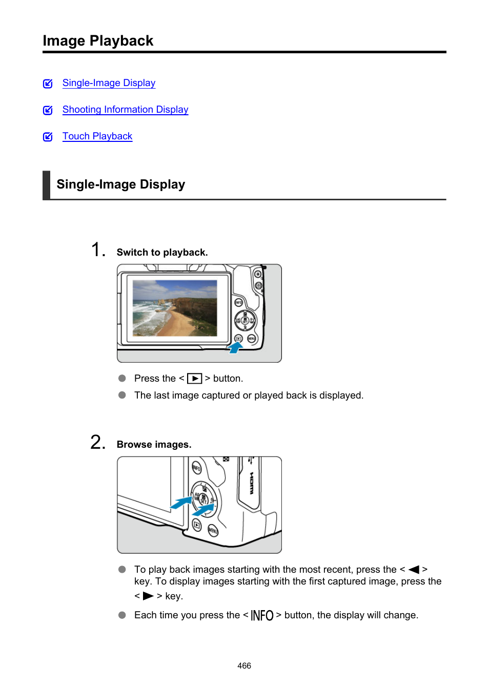 Image playback, Button, To check focus and | Canon EOS R50 Mirrorless Camera (White) User Manual | Page 466 / 810