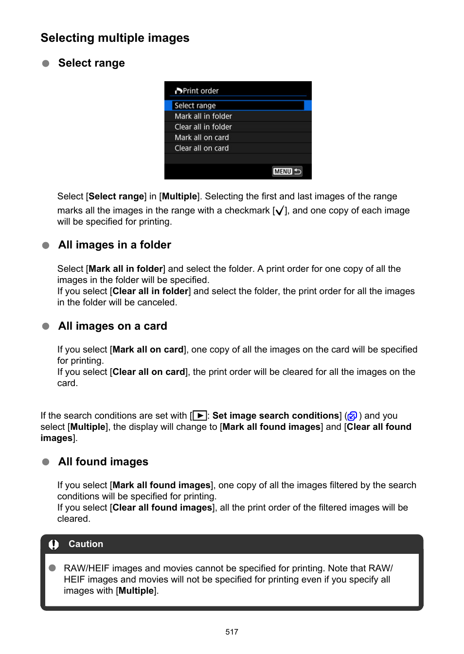 Selecting multiple images | Canon EOS R50 Mirrorless Camera (White) User Manual | Page 517 / 810