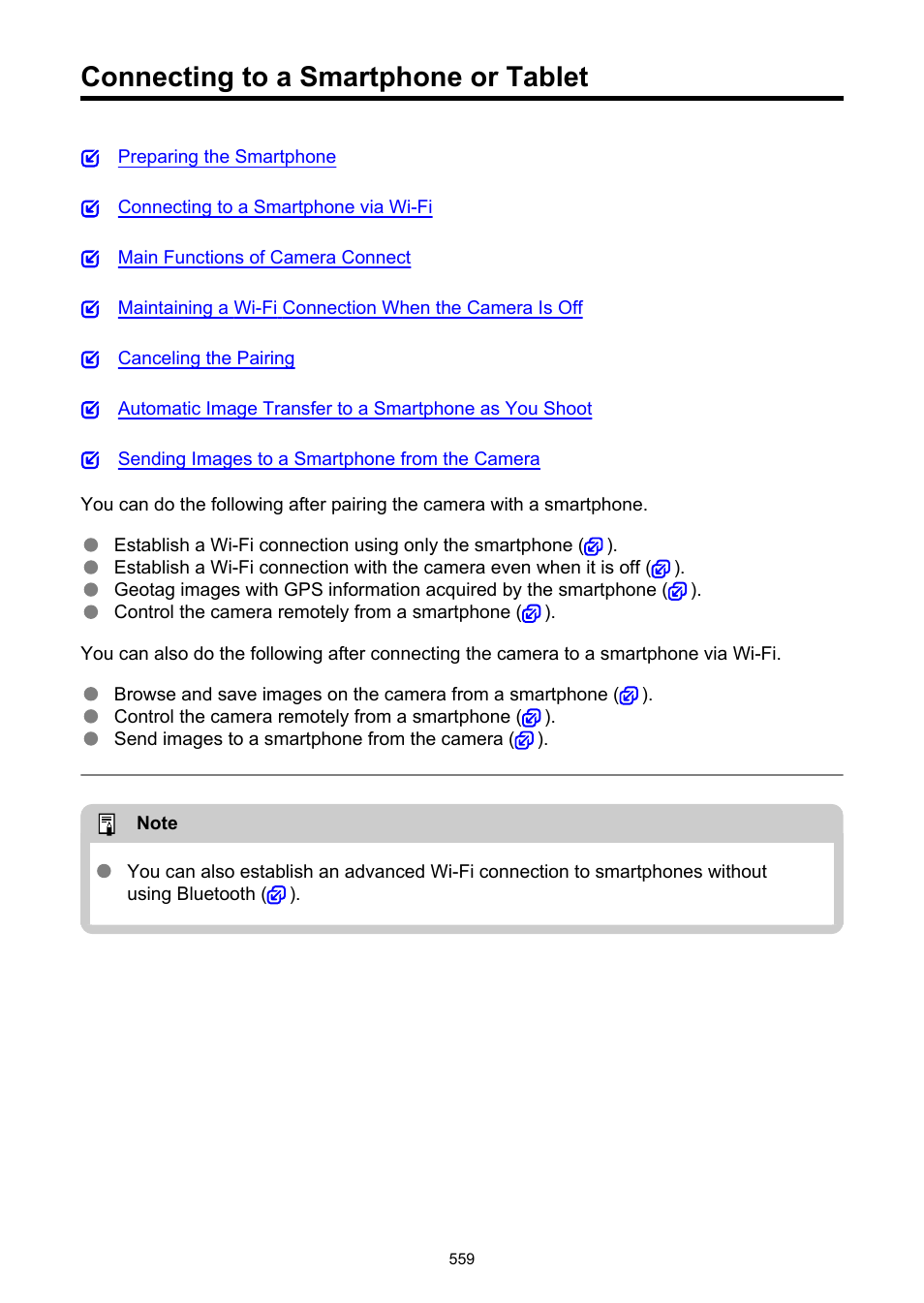 Connecting to a smartphone or tablet, Screen appears, Connect to smartphone(tablet) | Canon EOS R50 Mirrorless Camera (White) User Manual | Page 559 / 810