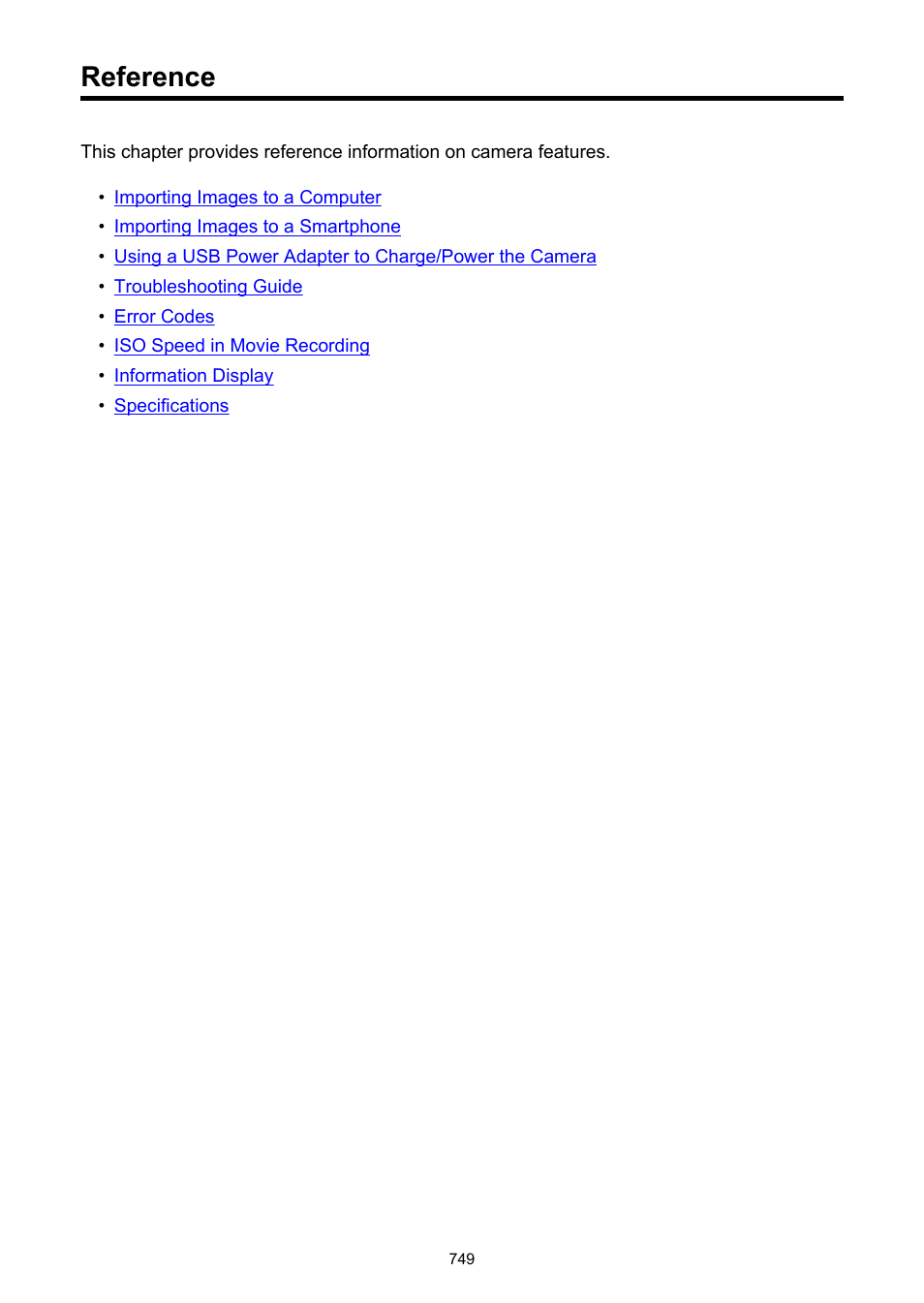 Reference | Canon EOS R50 Mirrorless Camera (White) User Manual | Page 749 / 810