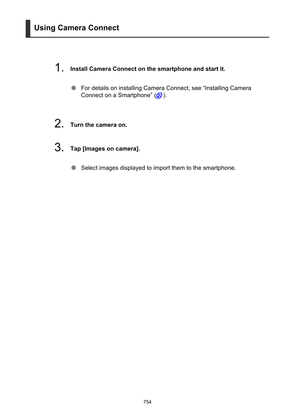 Using camera connect | Canon EOS R50 Mirrorless Camera (White) User Manual | Page 754 / 810