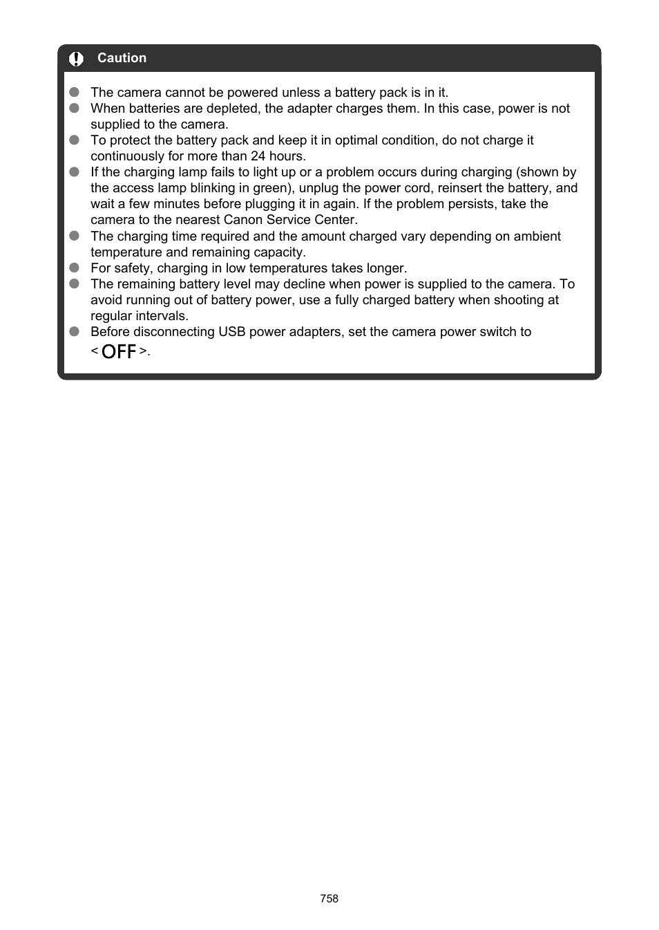 Canon EOS R50 Mirrorless Camera (White) User Manual | Page 758 / 810