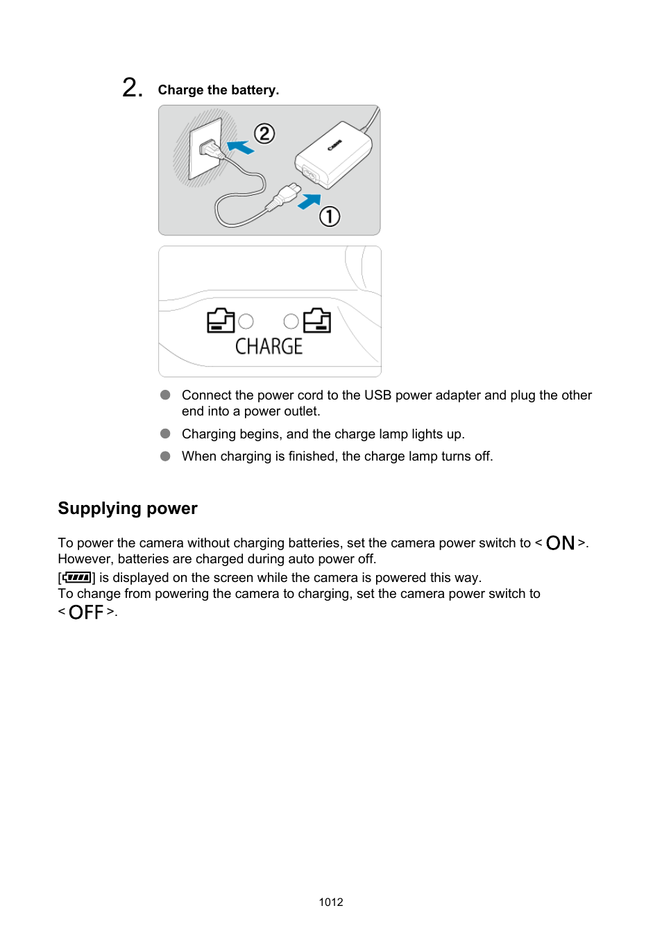 Supplying power | Canon EOS R6 Mark II Mirrorless Camera with 24-105mm f/4-7.1 Lens User Manual | Page 1012 / 1074