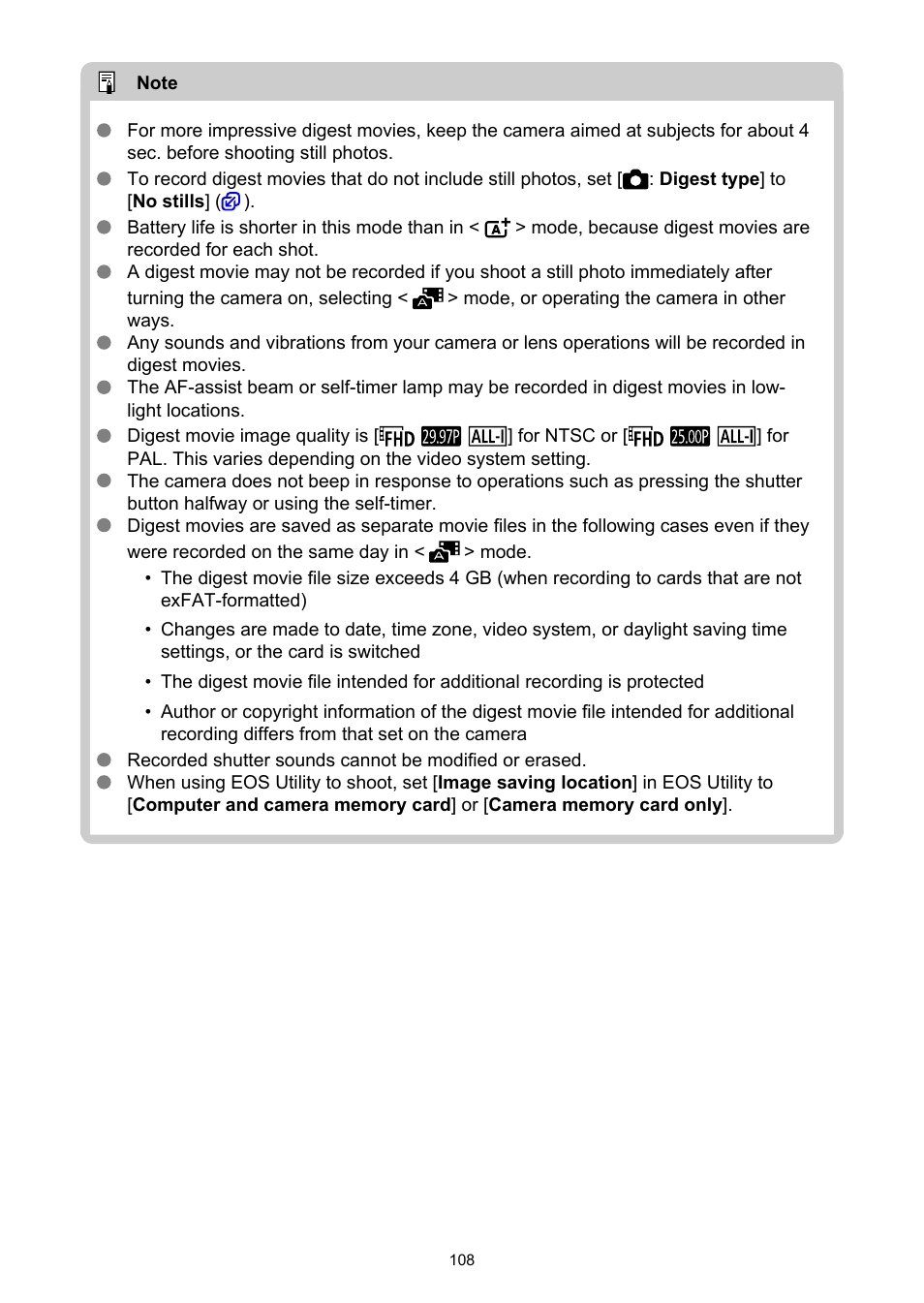 Canon EOS R6 Mark II Mirrorless Camera with 24-105mm f/4-7.1 Lens User Manual | Page 108 / 1074