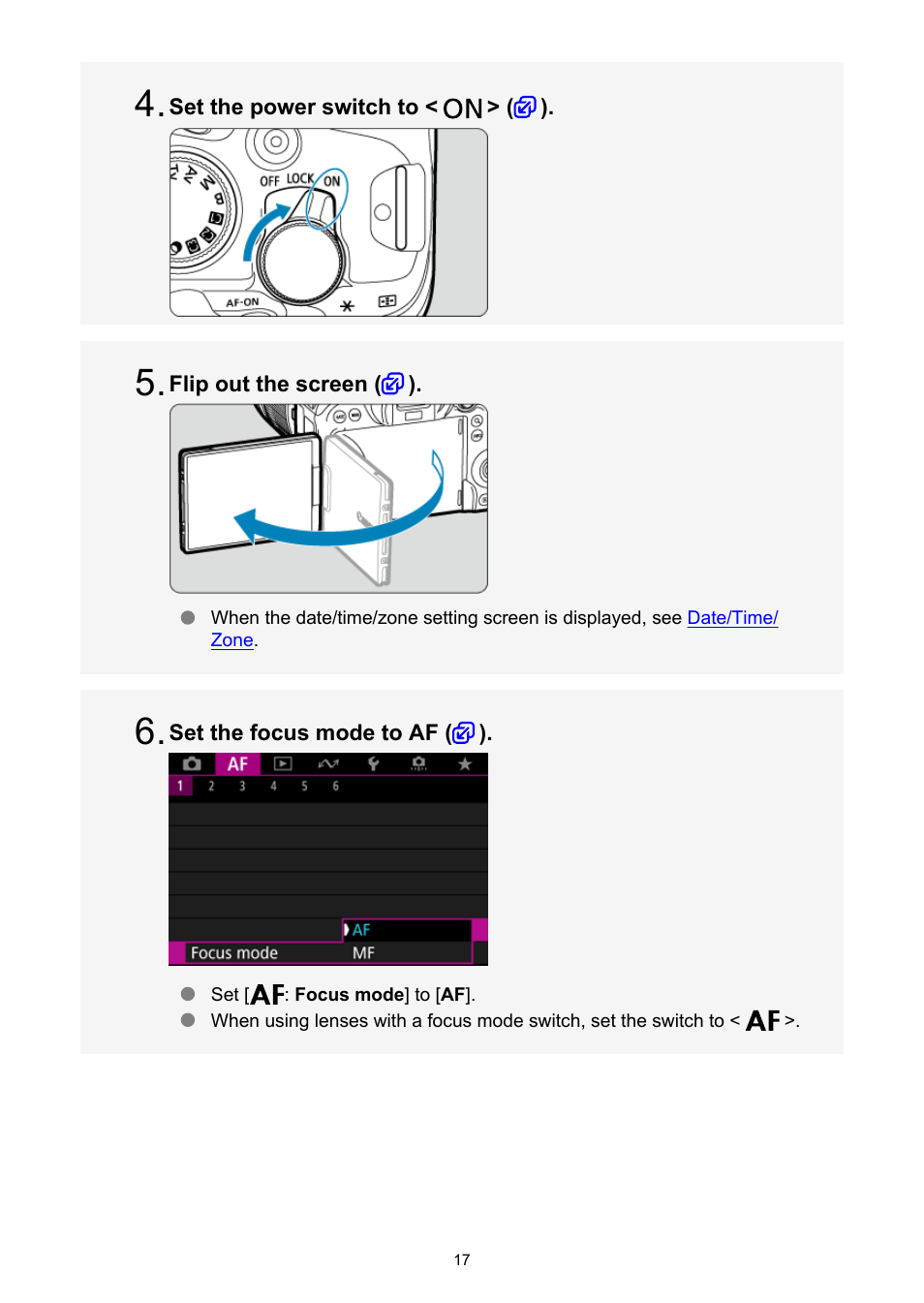 Canon EOS R6 Mark II Mirrorless Camera with 24-105mm f/4-7.1 Lens User Manual | Page 17 / 1074