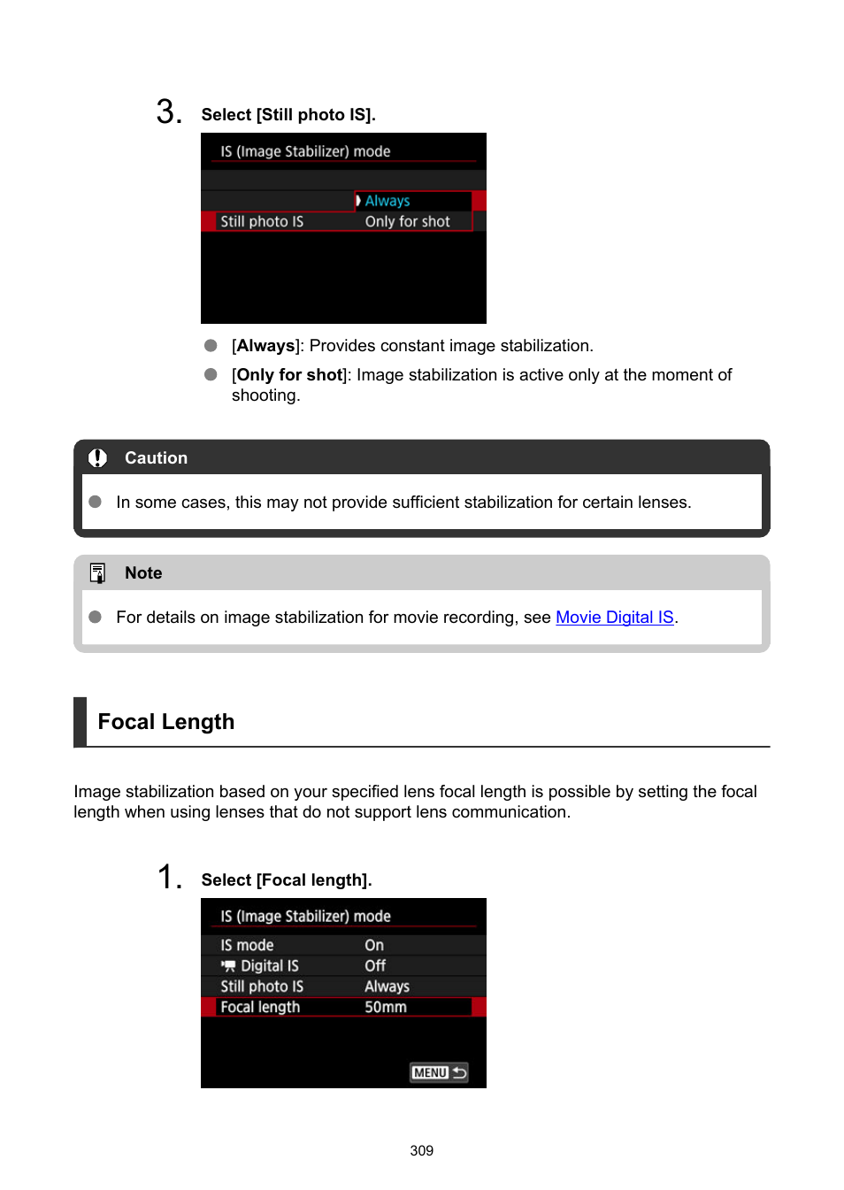 Canon EOS R6 Mark II Mirrorless Camera with 24-105mm f/4-7.1 Lens User Manual | Page 309 / 1074