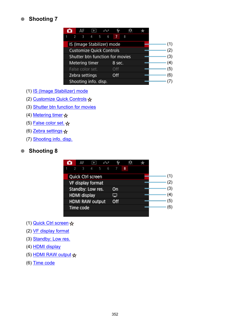Canon EOS R6 Mark II Mirrorless Camera with 24-105mm f/4-7.1 Lens User Manual | Page 352 / 1074