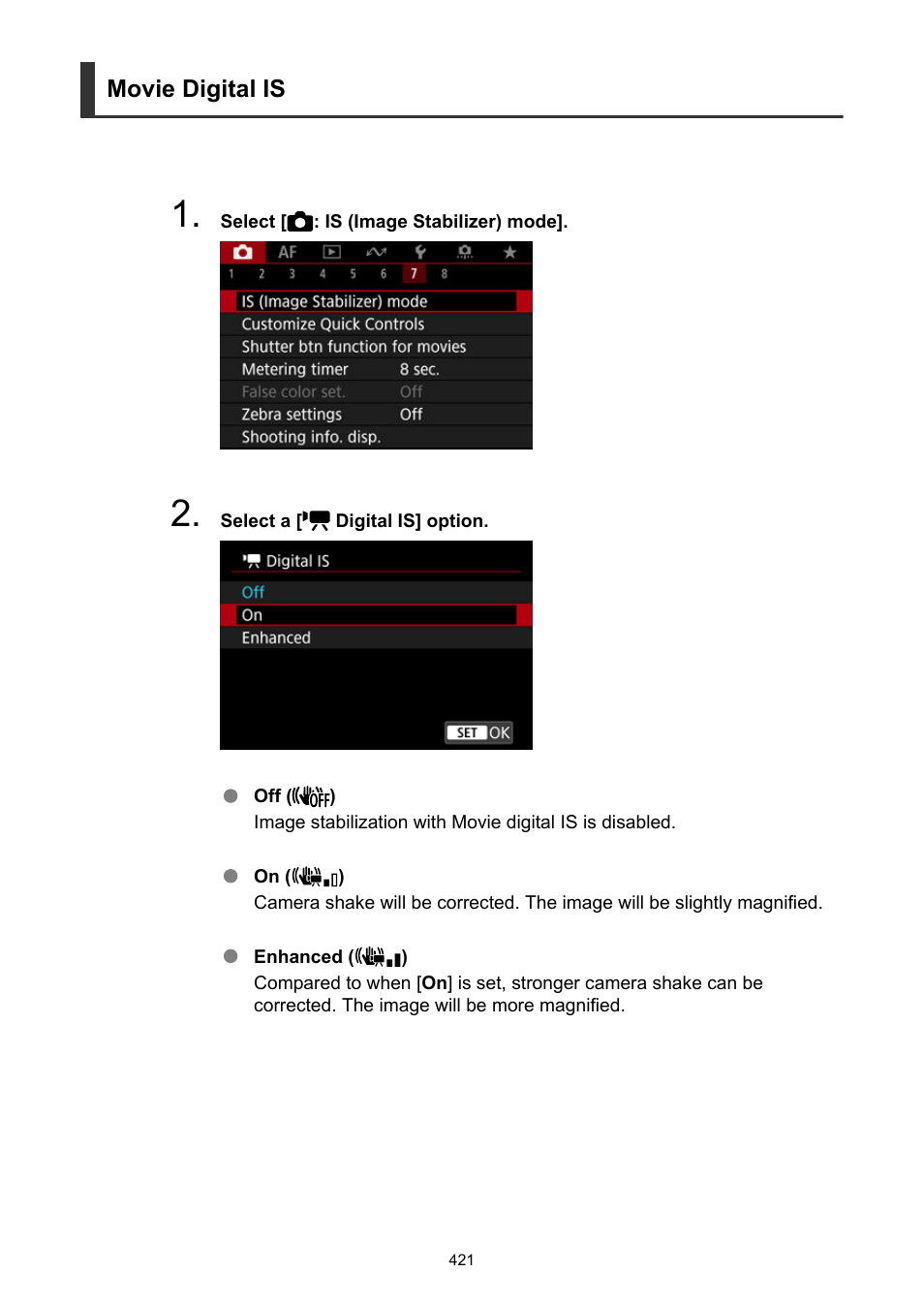 Canon EOS R6 Mark II Mirrorless Camera with 24-105mm f/4-7.1 Lens User Manual | Page 421 / 1074