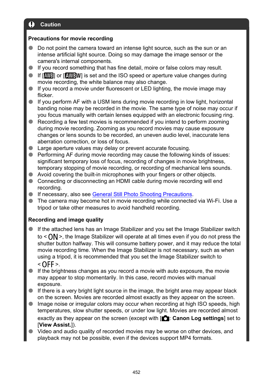 Canon EOS R6 Mark II Mirrorless Camera with 24-105mm f/4-7.1 Lens User Manual | Page 452 / 1074